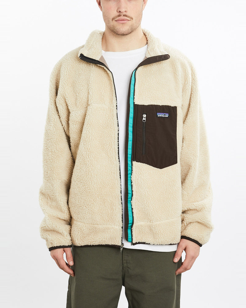 Vintage Patagonia Deep Pile Full Zip Fleece Sweatshirt XL The