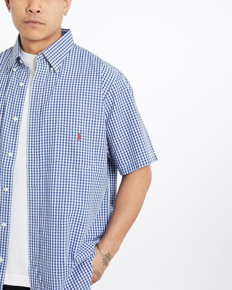 Vintage, 90s, Polo, Ralph, Lauren, Short, Sleeve, Button, Up, Shirt, The Real Deal, size extra large, colour Multicolour, newtown, sydney, australia, thrift store, opshop, preloved, secondhand, sustainable, retro, antique, 70s, 80s, 90s, 2000s, 00s, fashion, clothing, streetwear, trendy, garment, style, boutique, store, shop, archive, sale, cheap, best, top, Shirts