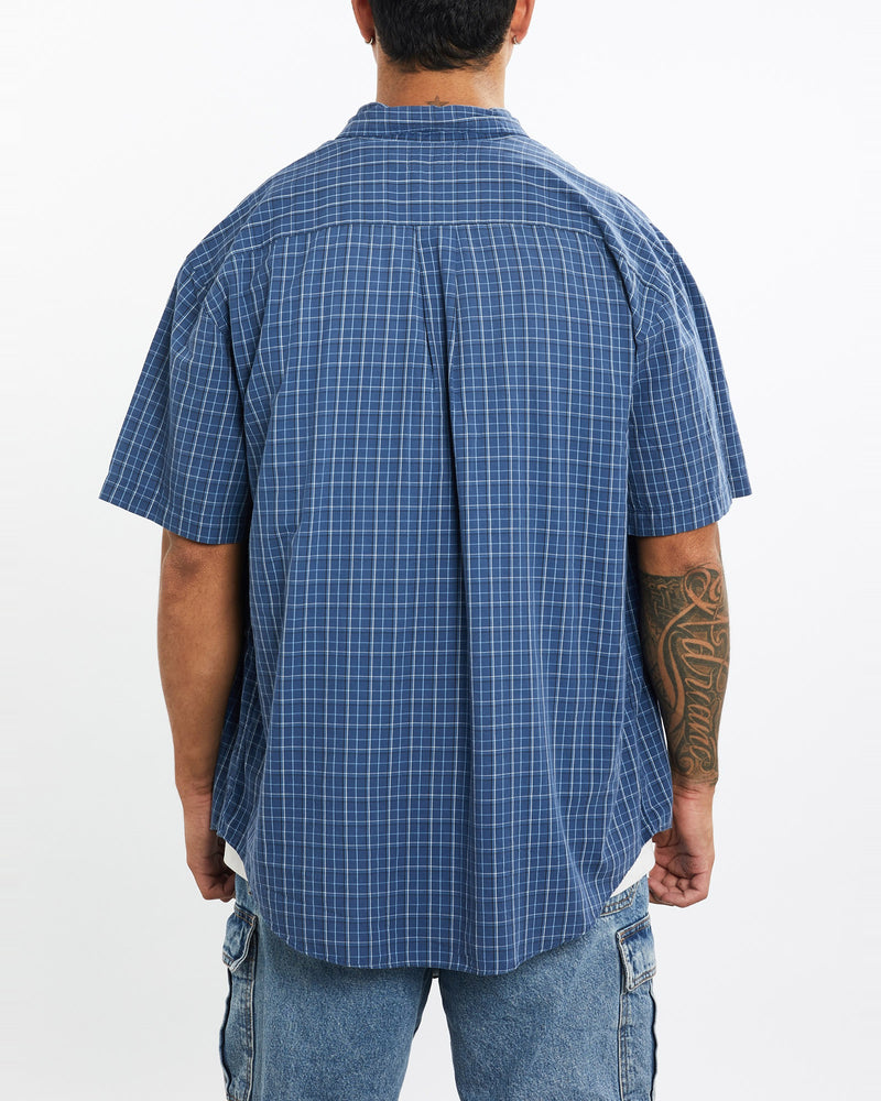 Vintage, 90s, Polo, Ralph, Lauren, Short, Sleeve, Button, Up, Shirt, The Real Deal, size extra large, colour Blue, newtown, sydney, australia, thrift store, opshop, preloved, secondhand, sustainable, retro, antique, 70s, 80s, 90s, 2000s, 00s, fashion, clothing, streetwear, trendy, garment, style, boutique, store, shop, archive, sale, cheap, best, top, Shirts