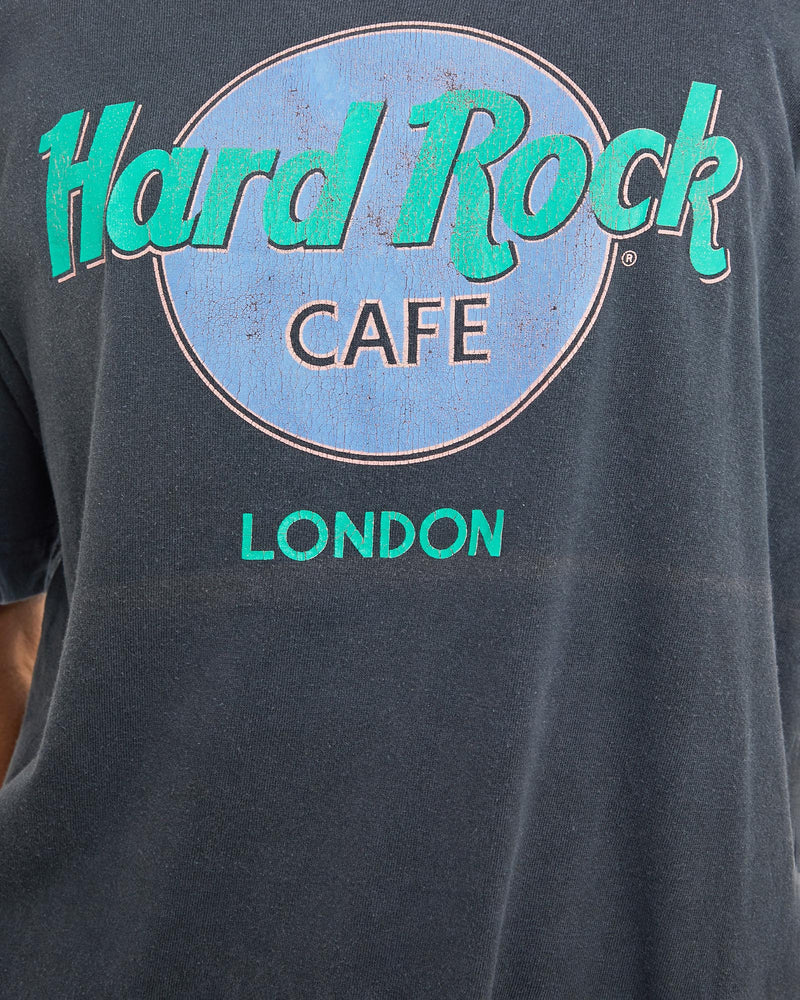 Vintage, 90s, Hard, Rock, Cafe, Tee, The Real Deal, size small, colour Black, newtown, sydney, australia, thrift store, opshop, preloved, secondhand, sustainable, retro, antique, 70s, 80s, 90s, 2000s, 00s, fashion, clothing, streetwear, trendy, garment, style, boutique, store, shop, archive, sale, cheap, best, top, T-Shirts