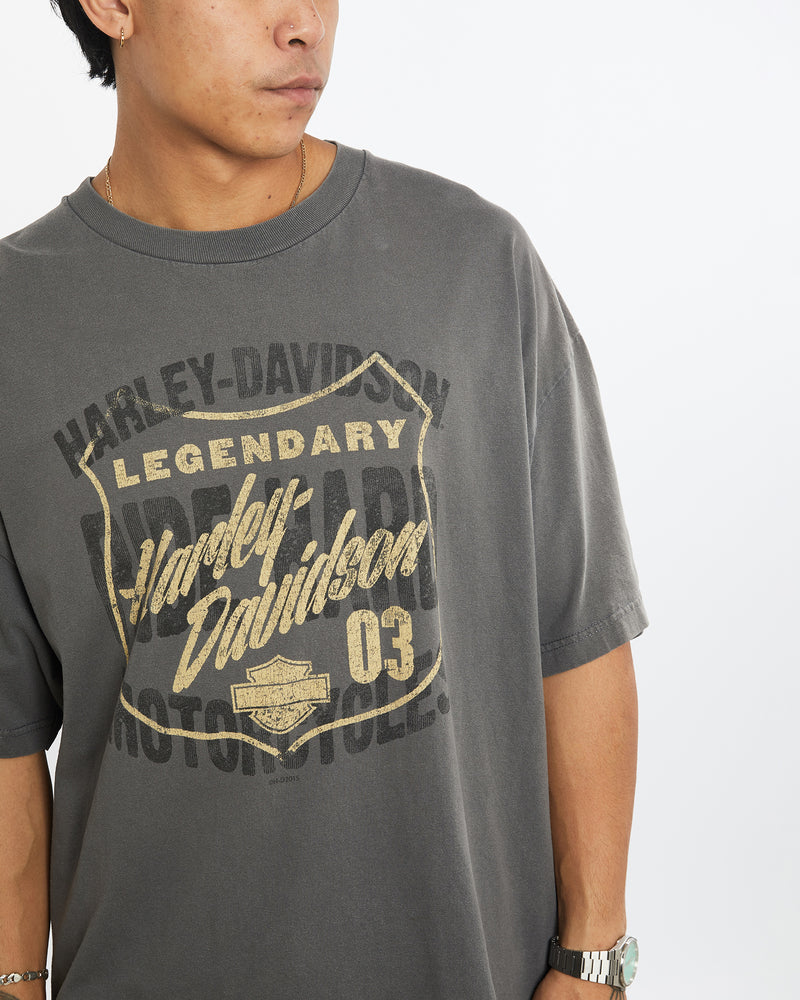 Vintage Harley Davidson Tee <br>XL , The Real Deal , newtown, sydney, australia, thrift store, opshop, preloved, secondhand, sustainable, retro, antique, 70s, 80s, 90s, 2000s, 00s, fashion, clothing, streetwear, trendy, garment, style, boutique, store, shop, archive, sale, cheap, best, top