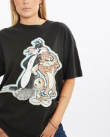 Vintage, 1998, Looney, Tunes, Tee, The Real Deal, size medium, colour Black, newtown, sydney, australia, thrift store, opshop, preloved, secondhand, sustainable, retro, antique, 70s, 80s, 90s, 2000s, 00s, fashion, clothing, streetwear, trendy, garment, style, boutique, store, shop, archive, sale, cheap, best, top, T-Shirts