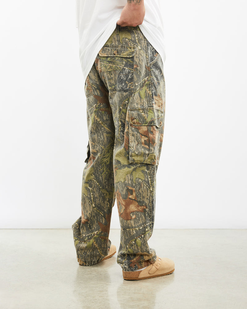 Vintage Mossy Oak Realtree Camo Cargo Pants <br>39" , The Real Deal , newtown, sydney, australia, thrift store, opshop, preloved, secondhand, sustainable, retro, antique, 70s, 80s, 90s, 2000s, 00s, fashion, clothing, streetwear, trendy, garment, style, boutique, store, shop, archive, sale, cheap, best, top