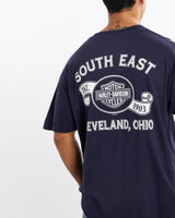 Vintage, 90s, Harley, Davidson, Tee, The Real Deal, size extra large, colour Blue, newtown, sydney, australia, thrift store, opshop, preloved, secondhand, sustainable, retro, antique, 70s, 80s, 90s, 2000s, 00s, fashion, clothing, streetwear, trendy, garment, style, boutique, store, shop, archive, sale, cheap, best, top, T-Shirts