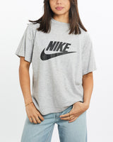 Vintage, 90s, Nike, Tee, The Real Deal, size extra small, colour Grey, newtown, sydney, australia, thrift store, opshop, preloved, secondhand, sustainable, retro, antique, 70s, 80s, 90s, 2000s, 00s, fashion, clothing, streetwear, trendy, garment, style, boutique, store, shop, archive, sale, cheap, best, top, T-Shirts