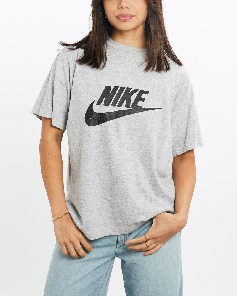 Vintage, 90s, Nike, Tee, The Real Deal, size extra small, colour Grey, newtown, sydney, australia, thrift store, opshop, preloved, secondhand, sustainable, retro, antique, 70s, 80s, 90s, 2000s, 00s, fashion, clothing, streetwear, trendy, garment, style, boutique, store, shop, archive, sale, cheap, best, top, T-Shirts
