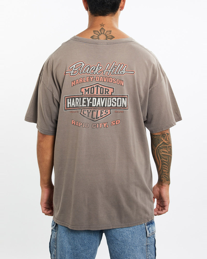 Vintage, 90s, Harley, Davidson, Tee, The Real Deal, size extra large, colour Brown, newtown, sydney, australia, thrift store, opshop, preloved, secondhand, sustainable, retro, antique, 70s, 80s, 90s, 2000s, 00s, fashion, clothing, streetwear, trendy, garment, style, boutique, store, shop, archive, sale, cheap, best, top, T-Shirts