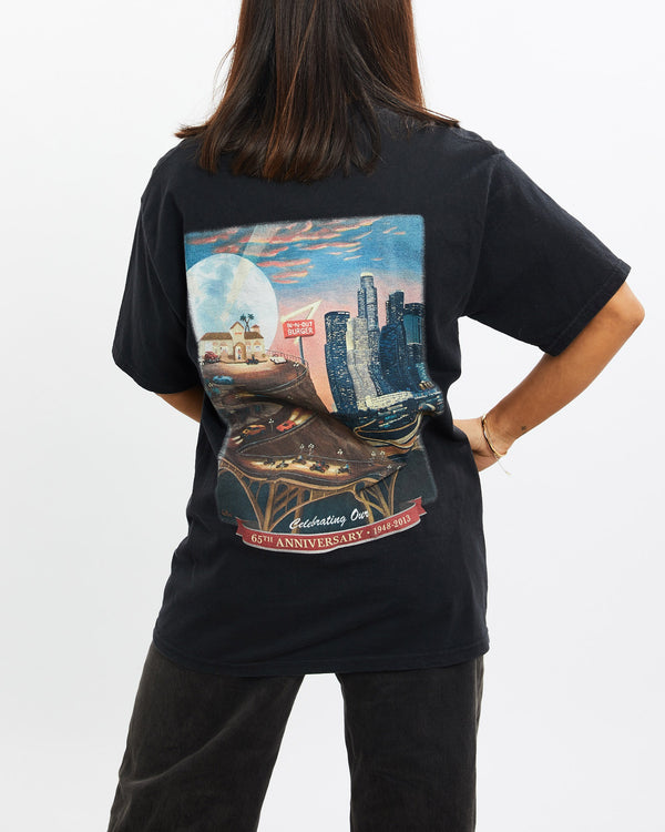 Vintage, In-N-Out, Burger, Tee, The Real Deal, size extra small, colour Black, newtown, sydney, australia, thrift store, opshop, preloved, secondhand, sustainable, retro, antique, 70s, 80s, 90s, 2000s, 00s, fashion, clothing, streetwear, trendy, garment, style, boutique, store, shop, archive, sale, cheap, best, top, T-Shirts