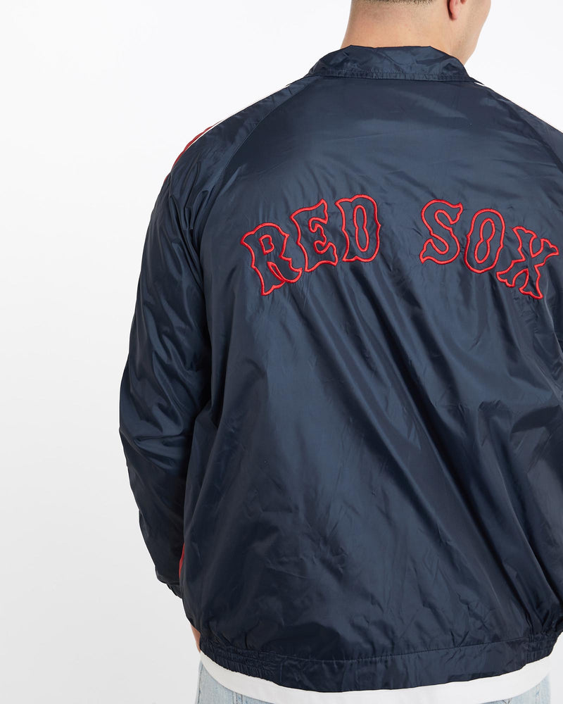 Vintage, MLB, Boston, Red, Sox, Windbreaker, Jacket, The Real Deal, size extra large, colour Multicolour, newtown, sydney, australia, thrift store, opshop, preloved, secondhand, sustainable, retro, antique, 70s, 80s, 90s, 2000s, 00s, fashion, clothing, streetwear, trendy, garment, style, boutique, store, shop, archive, sale, cheap, best, top, Jackets