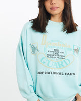 Vintage, 90s, National, Park, Preservation, Sweatshirt, The Real Deal, size extra small, colour Blue, newtown, sydney, australia, thrift store, opshop, preloved, secondhand, sustainable, retro, antique, 70s, 80s, 90s, 2000s, 00s, fashion, clothing, streetwear, trendy, garment, style, boutique, store, shop, archive, sale, cheap, best, top, Sweats and hoodies