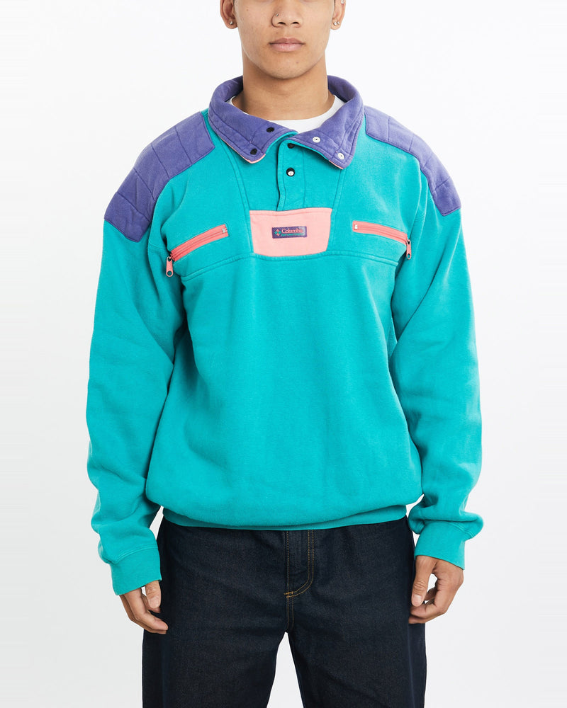 Vintage, 90s, Columbia, Sweatshirt, The Real Deal, size large, colour Multicolour, newtown, sydney, australia, thrift store, opshop, preloved, secondhand, sustainable, retro, antique, 70s, 80s, 90s, 2000s, 00s, fashion, clothing, streetwear, trendy, garment, style, boutique, store, shop, archive, sale, cheap, best, top, Sweats and hoodies