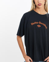 Vintage, Harley, Davidson, Tee, The Real Deal, size small, colour Black, newtown, sydney, australia, thrift store, opshop, preloved, secondhand, sustainable, retro, antique, 70s, 80s, 90s, 2000s, 00s, fashion, clothing, streetwear, trendy, garment, style, boutique, store, shop, archive, sale, cheap, best, top, T-Shirts
