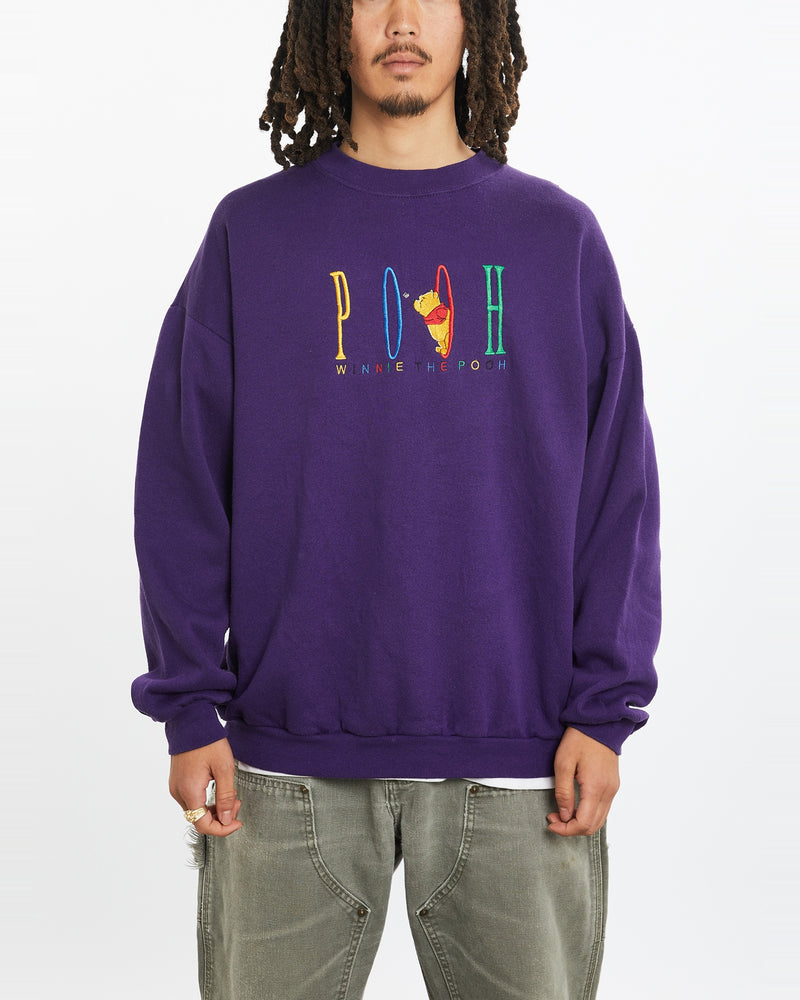 Vintage 90s Disney Winnie The Pooh Sweatshirt <br>L , The Real Deal , newtown, sydney, australia, thrift store, opshop, preloved, secondhand, sustainable, retro, antique, 70s, 80s, 90s, 2000s, 00s, fashion, clothing, streetwear, trendy, garment, style, boutique, store, shop, archive, sale, cheap, best, top
