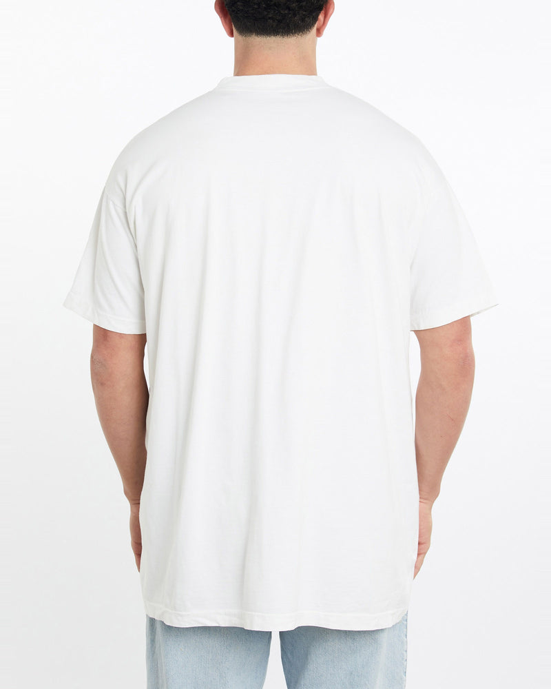 Vintage, 90s, NBA, Chicago, Bulls, Tee, The Real Deal, size double extra large, colour White, newtown, sydney, australia, thrift store, opshop, preloved, secondhand, sustainable, retro, antique, 70s, 80s, 90s, 2000s, 00s, fashion, clothing, streetwear, trendy, garment, style, boutique, store, shop, archive, sale, cheap, best, top, T-Shirts