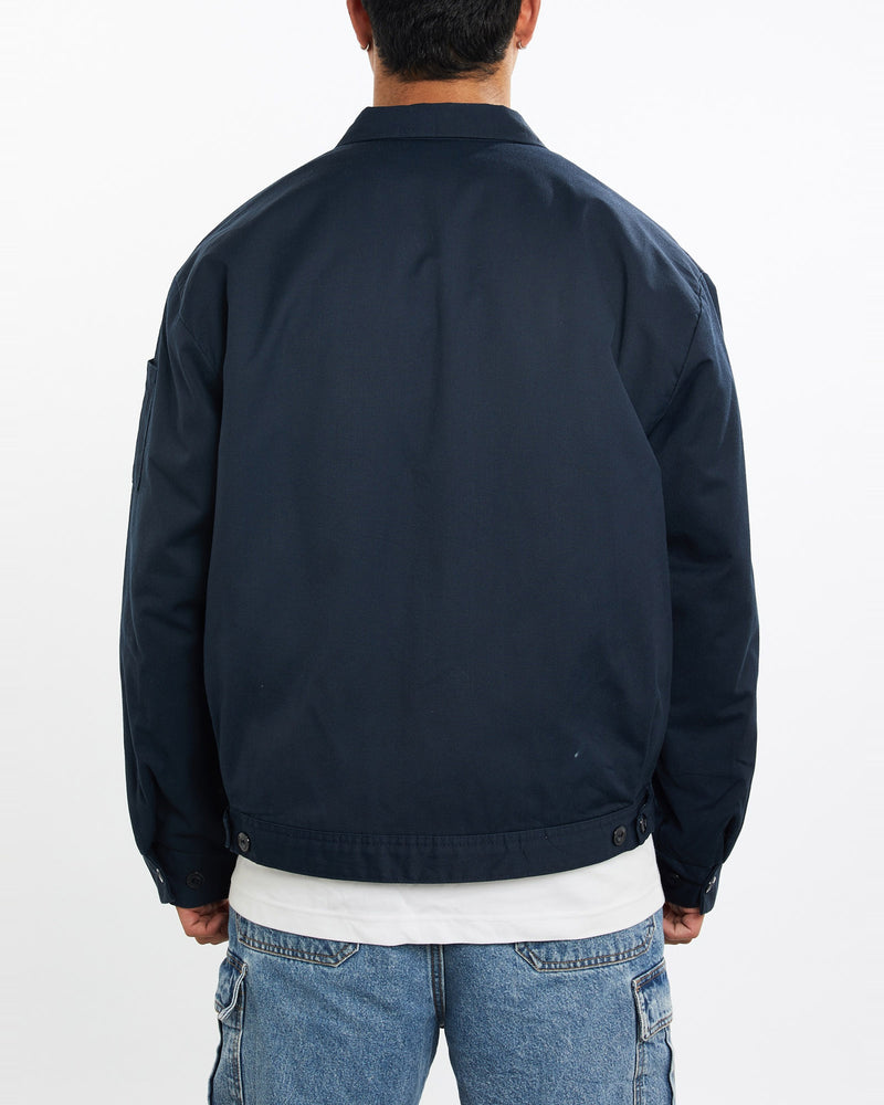 Vintage, Mechanic, Jacket, The Real Deal, size extra large, colour Blue, newtown, sydney, australia, thrift store, opshop, preloved, secondhand, sustainable, retro, antique, 70s, 80s, 90s, 2000s, 00s, fashion, clothing, streetwear, trendy, garment, style, boutique, store, shop, archive, sale, cheap, best, top, Jackets