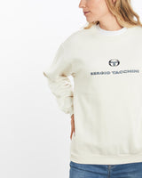 Vintage, Sergio, Tacchini, Sweatshirt, The Real Deal, size medium, colour Beige, newtown, sydney, australia, thrift store, opshop, preloved, secondhand, sustainable, retro, antique, 70s, 80s, 90s, 2000s, 00s, fashion, clothing, streetwear, trendy, garment, style, boutique, store, shop, archive, sale, cheap, best, top, Sweats and hoodies