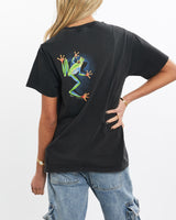 Vintage, 1991, Frog, Wildlife, Tee, The Real Deal, size extra small, colour Black, newtown, sydney, australia, thrift store, opshop, preloved, secondhand, sustainable, retro, antique, 70s, 80s, 90s, 2000s, 00s, fashion, clothing, streetwear, trendy, garment, style, boutique, store, shop, archive, sale, cheap, best, top, T-Shirts