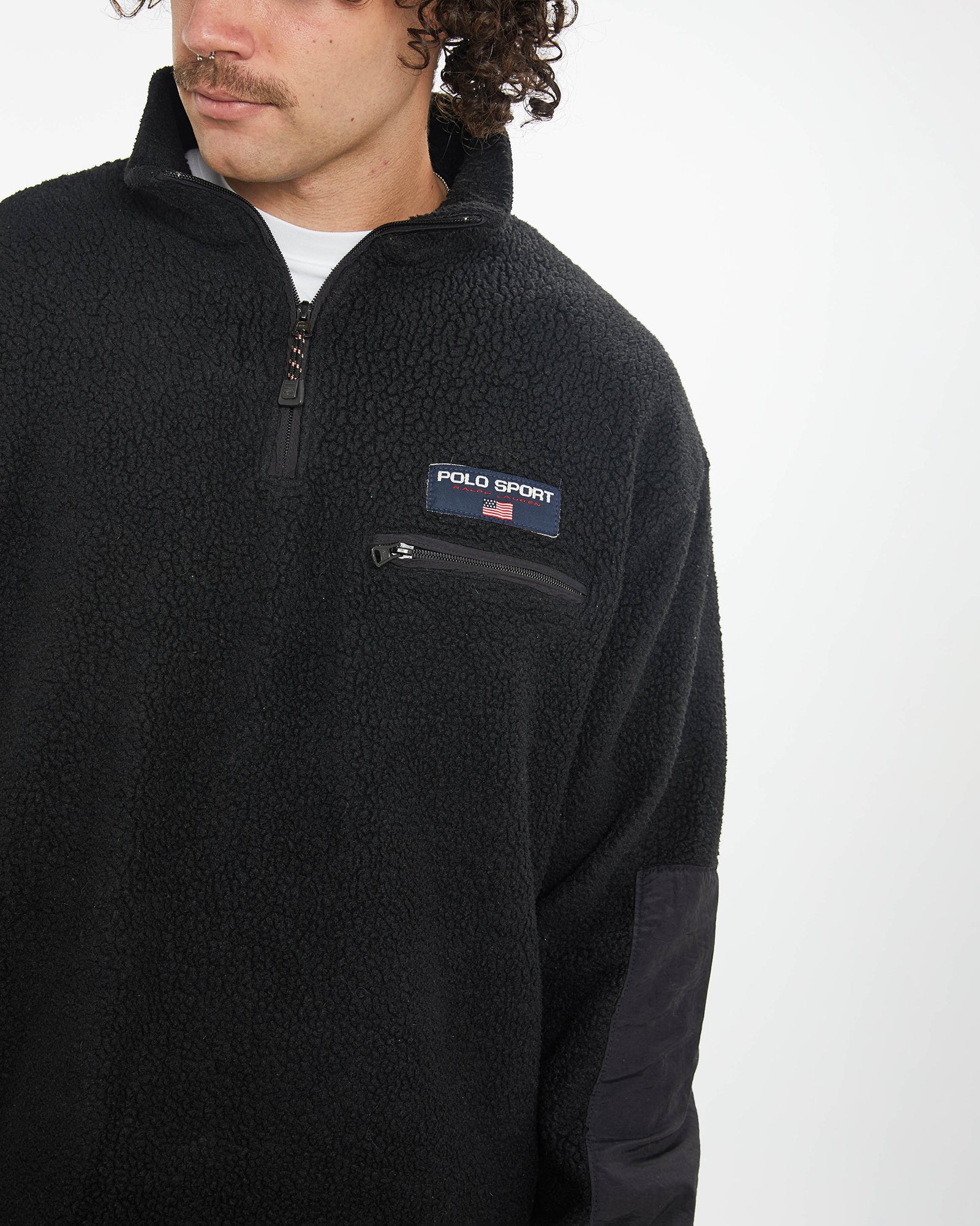 Vintage 90s Ralph Lauren Polo Sport Quarter Zip Sweatshirt XL