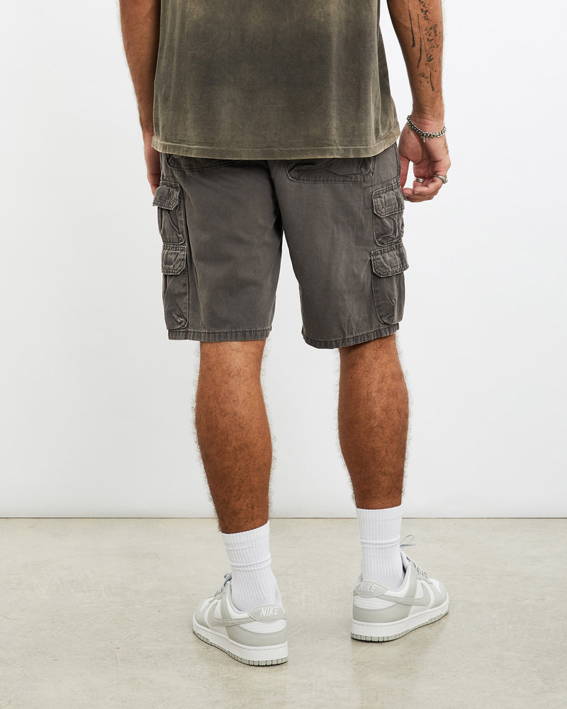 Vintage, Wrangler, Cargo, Shorts, The Real Deal, size 35", colour Grey, newtown, sydney, australia, thrift store, opshop, preloved, secondhand, sustainable, retro, antique, 70s, 80s, 90s, 2000s, 00s, fashion, clothing, streetwear, trendy, garment, style, boutique, store, shop, archive, sale, cheap, best, top, Shorts