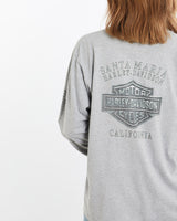 Vintage, Harley, Davidson, Long, Sleeve, Tee, The Real Deal, size large, colour Grey, newtown, sydney, australia, thrift store, opshop, preloved, secondhand, sustainable, retro, antique, 70s, 80s, 90s, 2000s, 00s, fashion, clothing, streetwear, trendy, garment, style, boutique, store, shop, archive, sale, cheap, best, top, T-Shirts