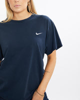 Vintage, 90s, Nike, Tee, The Real Deal, size medium, colour Navy, newtown, sydney, australia, thrift store, opshop, preloved, secondhand, sustainable, retro, antique, 70s, 80s, 90s, 2000s, 00s, fashion, clothing, streetwear, trendy, garment, style, boutique, store, shop, archive, sale, cheap, best, top, T-Shirts