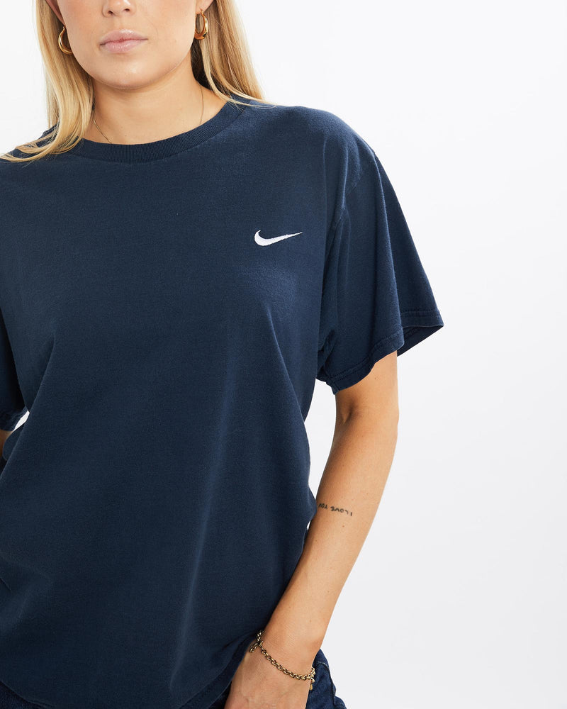 Vintage, 90s, Nike, Tee, The Real Deal, size medium, colour Navy, newtown, sydney, australia, thrift store, opshop, preloved, secondhand, sustainable, retro, antique, 70s, 80s, 90s, 2000s, 00s, fashion, clothing, streetwear, trendy, garment, style, boutique, store, shop, archive, sale, cheap, best, top, T-Shirts