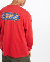 Vintage, 90s, Billabong, Surf, Long, Sleeve, Tee, The Real Deal, size large, colour Red, newtown, sydney, australia, thrift store, opshop, preloved, secondhand, sustainable, retro, antique, 70s, 80s, 90s, 2000s, 00s, fashion, clothing, streetwear, trendy, garment, style, boutique, store, shop, archive, sale, cheap, best, top, T-Shirts