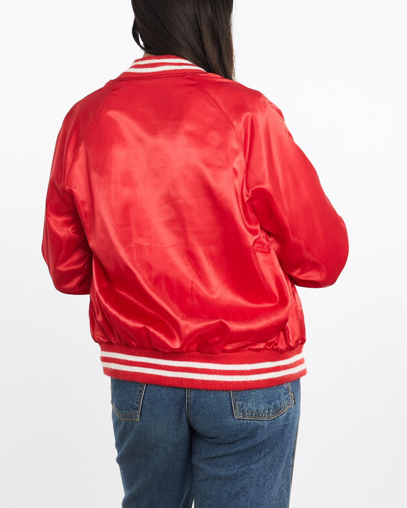 Vintage, 80s, Coca, Cola, Satin, Bomber, Jacket, The Real Deal, size medium, colour Red, newtown, sydney, australia, thrift store, opshop, preloved, secondhand, sustainable, retro, antique, 70s, 80s, 90s, 2000s, 00s, fashion, clothing, streetwear, trendy, garment, style, boutique, store, shop, archive, sale, cheap, best, top, Jackets