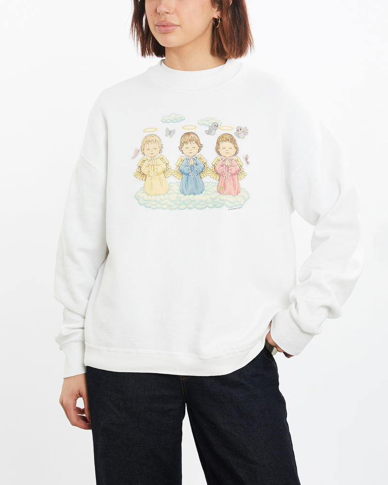 Vintage 90s Angel Sweatshirt M