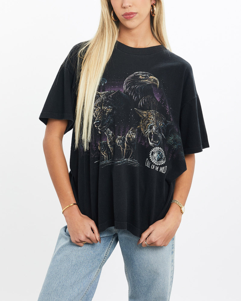 Vintage, 90s, Wildlife, Tee, The Real Deal, size small, colour Black, newtown, sydney, australia, thrift store, opshop, preloved, secondhand, sustainable, retro, antique, 70s, 80s, 90s, 2000s, 00s, fashion, clothing, streetwear, trendy, garment, style, boutique, store, shop, archive, sale, cheap, best, top, T-Shirts