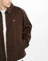 Vintage, 90s, Polo, Ralph, Lauren, Harrington, Jacket, The Real Deal, size extra large, colour Brown, newtown, sydney, australia, thrift store, opshop, preloved, secondhand, sustainable, retro, antique, 70s, 80s, 90s, 2000s, 00s, fashion, clothing, streetwear, trendy, garment, style, boutique, store, shop, archive, sale, cheap, best, top, Jackets