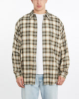 Vintage, 90s, Nautica, Flannelette, Button, Up, Shirt, The Real Deal, size double extra large, colour Multicolour, newtown, sydney, australia, thrift store, opshop, preloved, secondhand, sustainable, retro, antique, 70s, 80s, 90s, 2000s, 00s, fashion, clothing, streetwear, trendy, garment, style, boutique, store, shop, archive, sale, cheap, best, top, Shirts