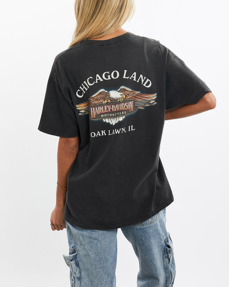 Vintage, Harley, Davidson, Tee, The Real Deal, size small, colour Black, newtown, sydney, australia, thrift store, opshop, preloved, secondhand, sustainable, retro, antique, 70s, 80s, 90s, 2000s, 00s, fashion, clothing, streetwear, trendy, garment, style, boutique, store, shop, archive, sale, cheap, best, top, T-Shirts