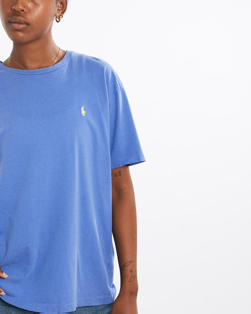 Vintage, 90s, Polo, Ralph, Lauren, Tee, The Real Deal, size medium, colour Blue, newtown, sydney, australia, thrift store, opshop, preloved, secondhand, sustainable, retro, antique, 70s, 80s, 90s, 2000s, 00s, fashion, clothing, streetwear, trendy, garment, style, boutique, store, shop, archive, sale, cheap, best, top, T-Shirts