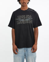 Vintage, Harley, Davidson, Tee, The Real Deal, size large, colour Black, newtown, sydney, australia, thrift store, opshop, preloved, secondhand, sustainable, retro, antique, 70s, 80s, 90s, 2000s, 00s, fashion, clothing, streetwear, trendy, garment, style, boutique, store, shop, archive, sale, cheap, best, top, T-Shirts