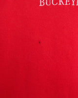 Vintage, 90s, NCAA, Ohio, State, Buckeyes, Sweatshirt, The Real Deal, size large, colour Red, newtown, sydney, australia, thrift store, opshop, preloved, secondhand, sustainable, retro, antique, 70s, 80s, 90s, 2000s, 00s, fashion, clothing, streetwear, trendy, garment, style, boutique, store, shop, archive, sale, cheap, best, top, Sweats and hoodies