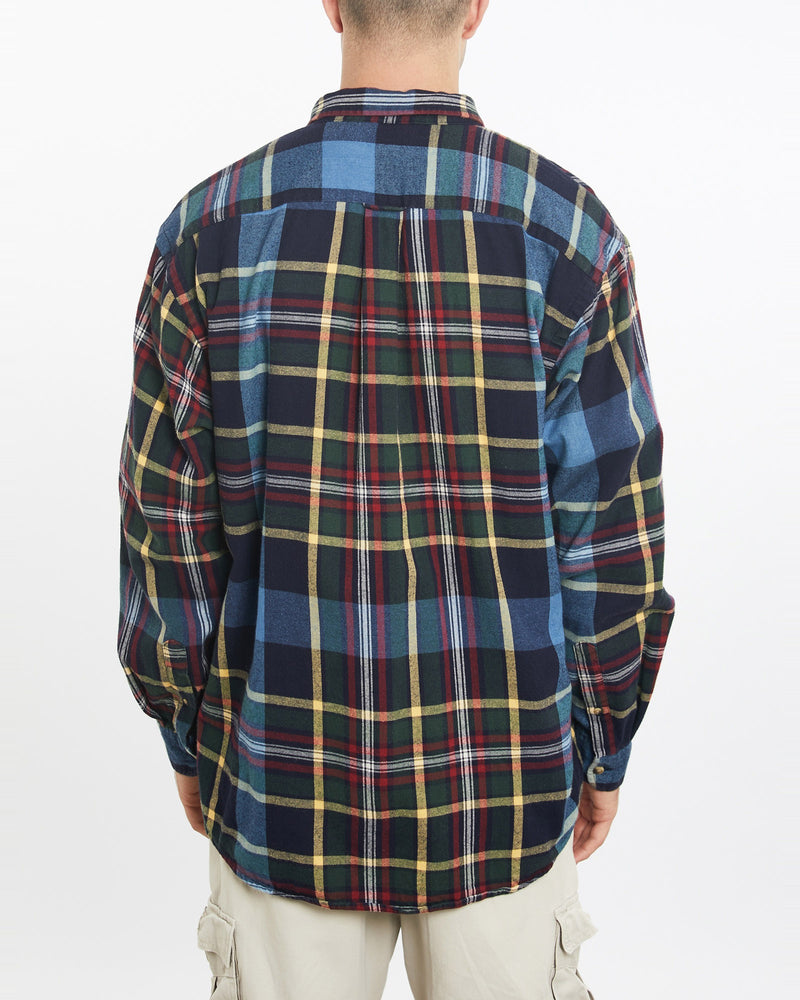 Vintage, 90s, Nautica, Flannelette, Button, Up, Shirt, The Real Deal, size extra large, colour Multicolour, newtown, sydney, australia, thrift store, opshop, preloved, secondhand, sustainable, retro, antique, 70s, 80s, 90s, 2000s, 00s, fashion, clothing, streetwear, trendy, garment, style, boutique, store, shop, archive, sale, cheap, best, top, Shirts