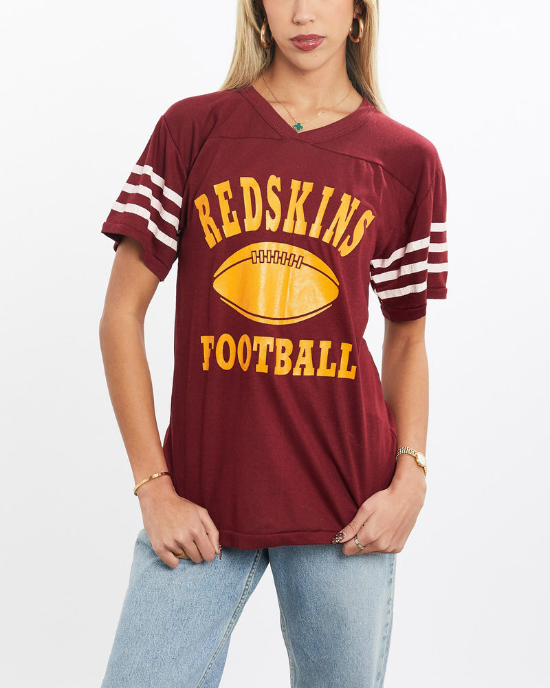Vintage, 80s, NFL, Washington, Redskins, Jersey, The Real Deal, size extra small, colour Burgundy, newtown, sydney, australia, thrift store, opshop, preloved, secondhand, sustainable, retro, antique, 70s, 80s, 90s, 2000s, 00s, fashion, clothing, streetwear, trendy, garment, style, boutique, store, shop, archive, sale, cheap, best, top, T-Shirts