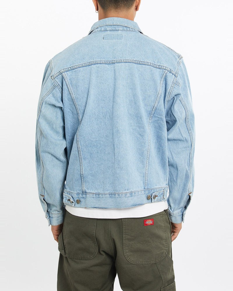 Vintage, 90s, Wrangler, Denim, Jacket, The Real Deal, size large, colour Blue, newtown, sydney, australia, thrift store, opshop, preloved, secondhand, sustainable, retro, antique, 70s, 80s, 90s, 2000s, 00s, fashion, clothing, streetwear, trendy, garment, style, boutique, store, shop, archive, sale, cheap, best, top, Jackets