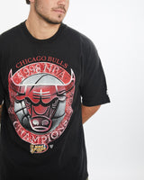 Vintage, 1998, NBA, Chicago, Bulls, Tee, The Real Deal, size large, colour Black, newtown, sydney, australia, thrift store, opshop, preloved, secondhand, sustainable, retro, antique, 70s, 80s, 90s, 2000s, 00s, fashion, clothing, streetwear, trendy, garment, style, boutique, store, shop, archive, sale, cheap, best, top, T-Shirts