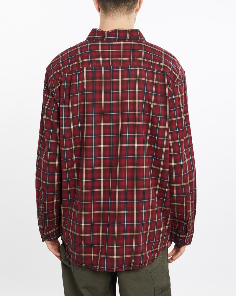 Vintage, Carhartt, Button, Up, Shirt, The Real Deal, size extra large, colour Red, newtown, sydney, australia, thrift store, opshop, preloved, secondhand, sustainable, retro, antique, 70s, 80s, 90s, 2000s, 00s, fashion, clothing, streetwear, trendy, garment, style, boutique, store, shop, archive, sale, cheap, best, top, Shirts