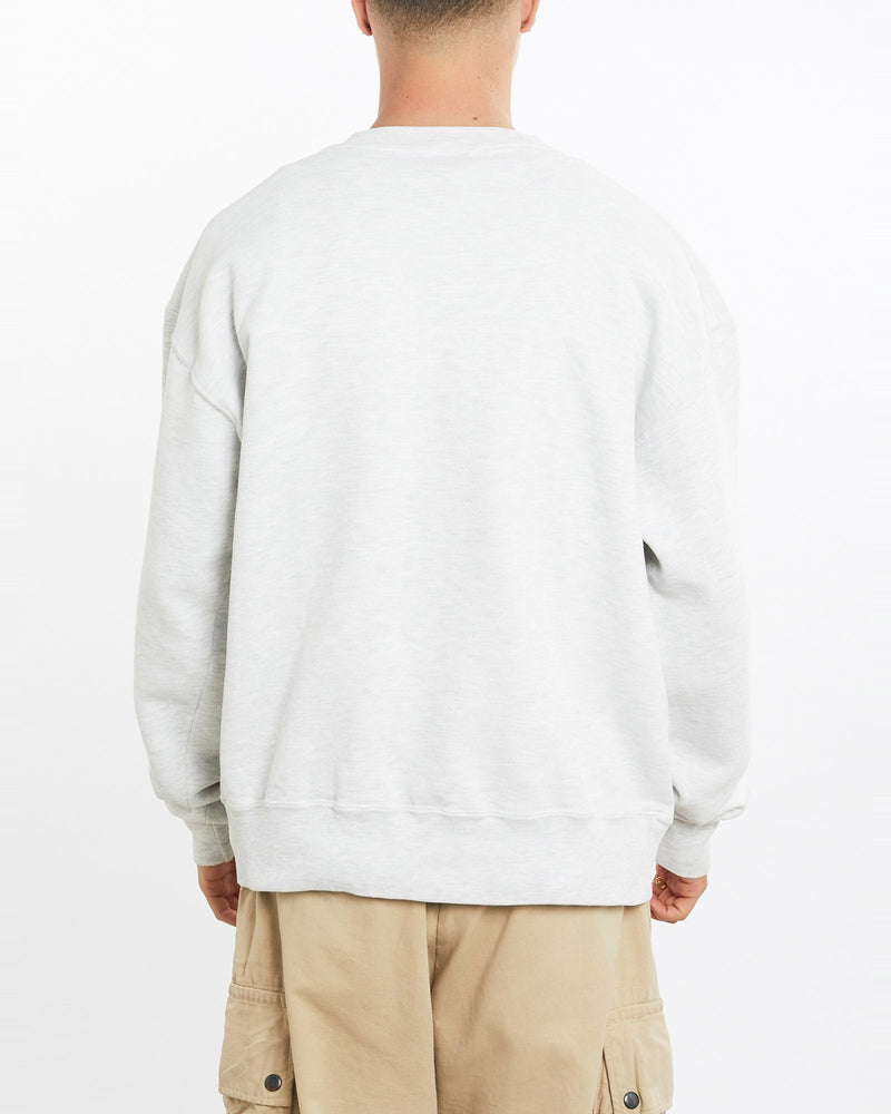 Vintage, 90s, University, of, Notre, Dame, Sweatshirt, The Real Deal, size large, colour Grey, newtown, sydney, australia, thrift store, opshop, preloved, secondhand, sustainable, retro, antique, 70s, 80s, 90s, 2000s, 00s, fashion, clothing, streetwear, trendy, garment, style, boutique, store, shop, archive, sale, cheap, best, top, Sweats and hoodies