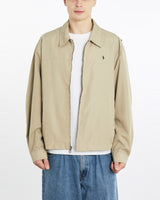 Vintage, 90s, Polo, Ralph, Lauren, Harrington, Jacket, The Real Deal, size extra large, colour Beige, newtown, sydney, australia, thrift store, opshop, preloved, secondhand, sustainable, retro, antique, 70s, 80s, 90s, 2000s, 00s, fashion, clothing, streetwear, trendy, garment, style, boutique, store, shop, archive, sale, cheap, best, top, Jackets