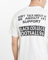 Vintage, 1996, Black, College, Football, "Red, River, Classic", Tee, The Real Deal, size extra large, colour White, newtown, sydney, australia, thrift store, opshop, preloved, secondhand, sustainable, retro, antique, 70s, 80s, 90s, 2000s, 00s, fashion, clothing, streetwear, trendy, garment, style, boutique, store, shop, archive, sale, cheap, best, top, T-Shirts