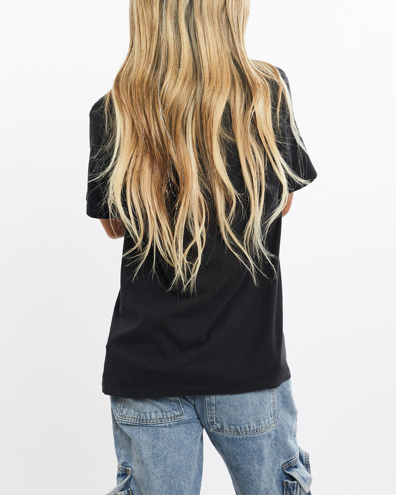 Vintage, 1989, MLB, Pittsburgh, Pirates, Tee, The Real Deal, size extra small, colour Black, newtown, sydney, australia, thrift store, opshop, preloved, secondhand, sustainable, retro, antique, 70s, 80s, 90s, 2000s, 00s, fashion, clothing, streetwear, trendy, garment, style, boutique, store, shop, archive, sale, cheap, best, top, T-Shirts