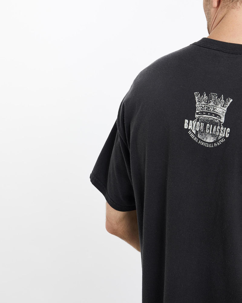 Vintage, NCAA, Bayou, Classic, Jaguars, vs, Tigers, Football, Tee, The Real Deal, size extra large, colour Black, newtown, sydney, australia, thrift store, opshop, preloved, secondhand, sustainable, retro, antique, 70s, 80s, 90s, 2000s, 00s, fashion, clothing, streetwear, trendy, garment, style, boutique, store, shop, archive, sale, cheap, best, top, T-Shirts