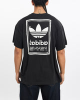 Vintage, Adidas, Tee, The Real Deal, size large, colour Black, newtown, sydney, australia, thrift store, opshop, preloved, secondhand, sustainable, retro, antique, 70s, 80s, 90s, 2000s, 00s, fashion, clothing, streetwear, trendy, garment, style, boutique, store, shop, archive, sale, cheap, best, top, T-Shirts