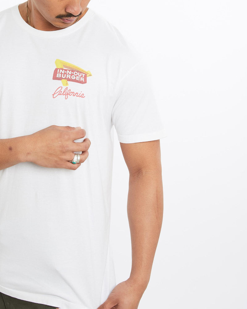 Vintage, In-N-Out, Burger, Tee, The Real Deal, size large, colour White, newtown, sydney, australia, thrift store, opshop, preloved, secondhand, sustainable, retro, antique, 70s, 80s, 90s, 2000s, 00s, fashion, clothing, streetwear, trendy, garment, style, boutique, store, shop, archive, sale, cheap, best, top, T-Shirts