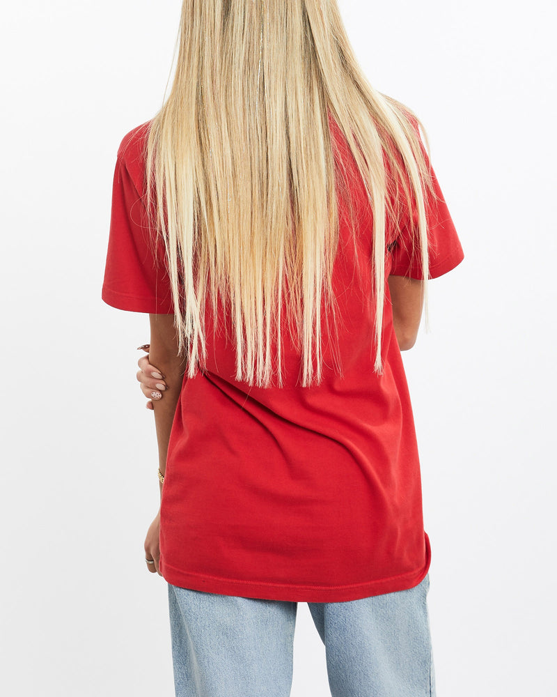 Vintage, 90s, Disney, Mickey, Mouse, Tee, The Real Deal, size extra small, colour Red, newtown, sydney, australia, thrift store, opshop, preloved, secondhand, sustainable, retro, antique, 70s, 80s, 90s, 2000s, 00s, fashion, clothing, streetwear, trendy, garment, style, boutique, store, shop, archive, sale, cheap, best, top, T-Shirts