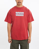 Vintage, Adidas, Tee, The Real Deal, size large, colour Red, newtown, sydney, australia, thrift store, opshop, preloved, secondhand, sustainable, retro, antique, 70s, 80s, 90s, 2000s, 00s, fashion, clothing, streetwear, trendy, garment, style, boutique, store, shop, archive, sale, cheap, best, top, T-Shirts